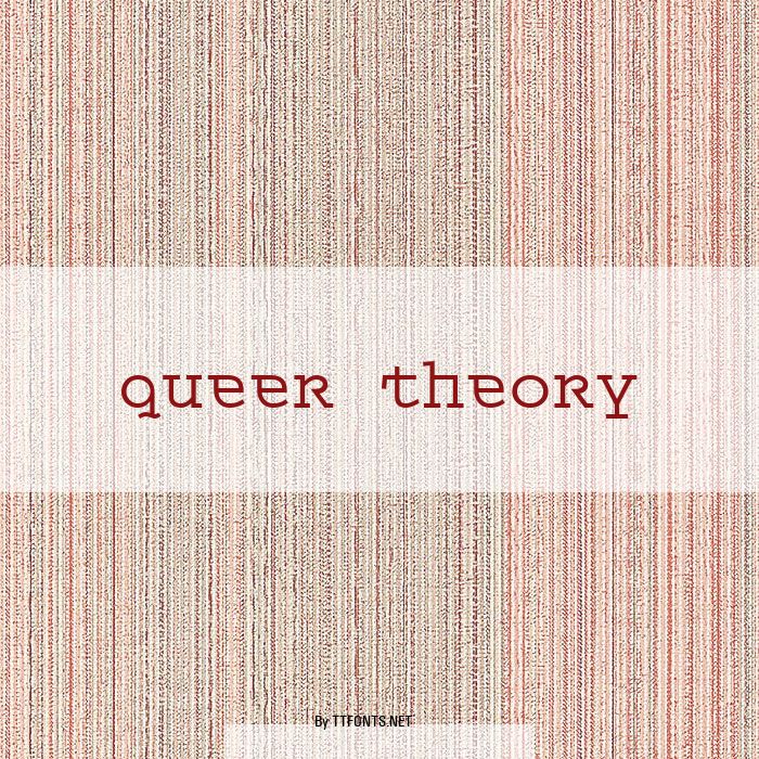 Queer Theory example